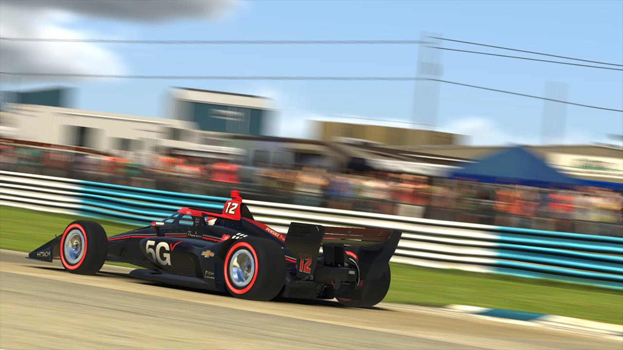 Will Power on course during Race 3 of the INDYCAR iRacing Challenge Season 2 at the virtual Sebring International Raceway -- Photo by:  Photo Courtesy of iRacing